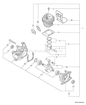 Page E Diagram and Parts List for 02001001-02999999 Echo Edger