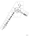 Page J Diagram and Parts List for 03001001-03999999 Echo Edger