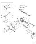 Page J Diagram and Parts List for 07001001-07999999 Echo Edger