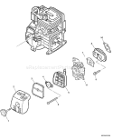 Page L Diagram and Parts List for 07001001-07999999 Echo Edger