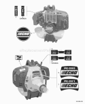 Page M Diagram and Parts List for 07001001-07999999 Echo Edger