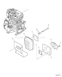 Page E Diagram and Parts List for S68311001001-S68311999999 Echo Edger