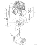 Page H Diagram and Parts List for 03001001-03999999 Echo Edger