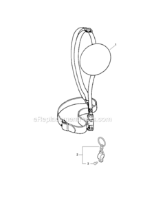 Shoulder_Harness Diagram and Parts List for S67911001001-S67911999999 Echo Trimmer
