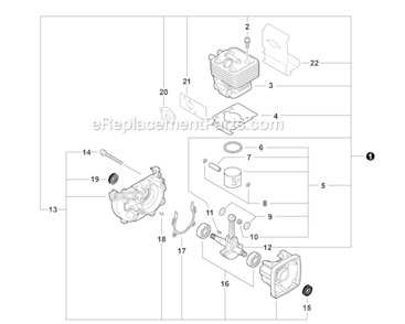 Engine_Short_Block_--_Sb1090 Diagram and Parts List for S67911001001-S67911999999 Echo Trimmer