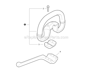 Front_Handle Diagram and Parts List for S67911001001-S67911999999 Echo Trimmer