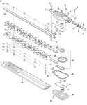 Page J Diagram and Parts List for  Echo Hedge Trimmer