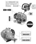 Page N Diagram and Parts List for  Echo Hedge Trimmer