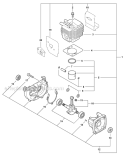 Page H Diagram and Parts List for  Echo Hedge Trimmer