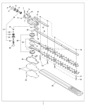Page I Diagram and Parts List for  Echo Hedge Trimmer