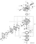 Page A Diagram and Parts List for 05001001- 05999999 Echo Trimmer