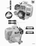 Page O Diagram and Parts List for 10001001 - 10999999 Echo Trimmer