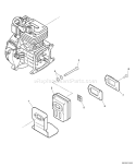 Page D Diagram and Parts List for 07001001 - 07001274 Echo Trimmer