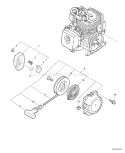 Page P Diagram and Parts List for 07001001 - 07001274 Echo Trimmer