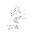 Page G Diagram and Parts List for 06001001 - 06001203 Echo Trimmer
