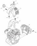 Page A Diagram and Parts List for  Echo Trimmer