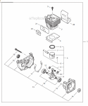 Page B Diagram and Parts List for  Echo Trimmer