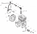 Page D Diagram and Parts List for  Echo Trimmer