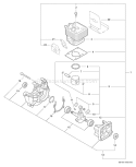 Page C Diagram and Parts List for S66511001001 - S66511999999 Echo Trimmer