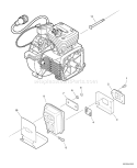 Page D Diagram and Parts List for S66511001001 - S66511999999 Echo Trimmer