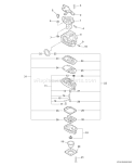 Page A Diagram and Parts List for S75112001001-S75112999999 Echo Trimmer