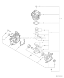 Page C Diagram and Parts List for S75112001001-S75112999999 Echo Trimmer