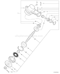 Page G Diagram and Parts List for 07001001 - 07001274 Echo Trimmer
