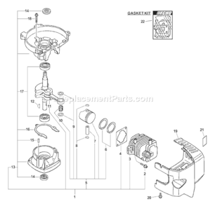 Page B Diagram and Parts List for Type 1E -023313-999999, Canada - 018677-999999 Echo Tiller