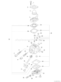 Page B Diagram and Parts List for 05001001 - 05999999 Echo Tiller