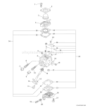 Page B Diagram and Parts List for E14013001001 - E14013999999 Echo Tiller