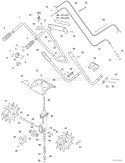 Page D Diagram and Parts List for 07001001-07999999 Echo Tiller