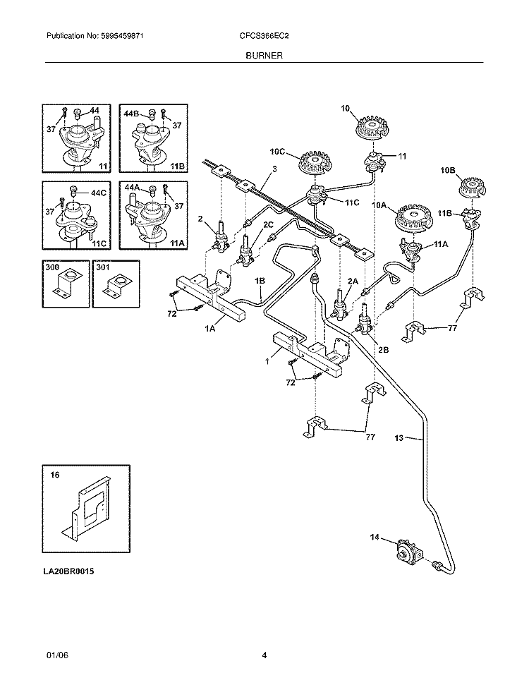 Part Location Diagram of 318186911 Frigidaire LP CONVERSION KIT