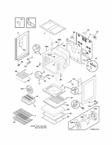 Body Diagram and Parts List for  Kenmore Range