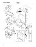 CABINET Diagram and Parts List for  Electrolux Refrigerator