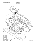 LOWER FRAME Diagram and Parts List for  Electrolux Dishwasher