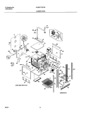 LOWER OVEN BODY Diagram and Parts List for  Frigidaire Wall Oven