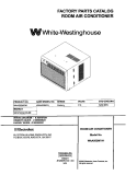 COVER Diagram and Parts List for  Westinghouse Air Conditioner