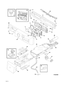 Controls Diagram and Parts List for  Electrolux Washer