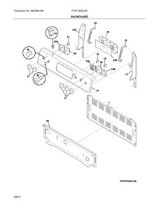 Part Location Diagram of 5304509493 Frigidaire Oven Electronic Control Board