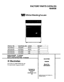 COVER Diagram and Parts List for  Westinghouse Range