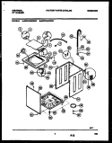 CABINET PARTS Diagram and Parts List for  Tappan Washer