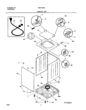 CABINET / TOP Diagram and Parts List for  Westinghouse Washer