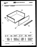 DRAWER PARTS Diagram and Parts List for  Kelvinator Range