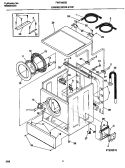 CABINET, DOOR & TOP Diagram and Parts List for  Frigidaire Washer