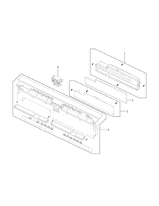 Control Panel Diagram and Parts List for  Electrolux Dishwasher