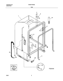 TUB Diagram and Parts List for  Westinghouse Dishwasher