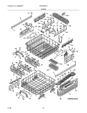 RACKS Diagram and Parts List for  Electrolux Dishwasher