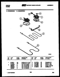 BROILER PARTS Diagram and Parts List for  Gibson Range