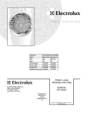 COVER Diagram and Parts List for  Electrolux Washer