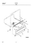 FRAME Diagram and Parts List for  Westinghouse Dishwasher